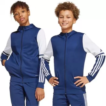 adidas Squadra 25 Hoody vaikiškas džemperis su gobtuvu tamsiai mėlynos ir baltos spalvos JD4800 128cm