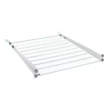DIGITUS TN-19-550-1U-GY 1U fiksuota stelažo lentyna, 550 mm gylio, pilka RAL 7035, 25 kg apkrova