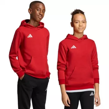 Vaikiškas džemperis su gobtuvu adidas Entrada 26 Hoody raudonas JZ6568 128cm