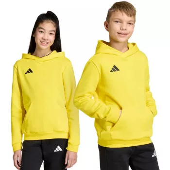 adidas Entrada 26 Hoody vaikiškas džemperis su gobtuvu geltonas JZ6564 128cm