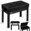 V-TONE PB2 BK pianino kėdė – juoda, ekologinės odos sėdynė