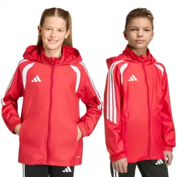 Vaikiška striukė adidas Tiro 26 League Windbreaker raudona JY9724 164cm