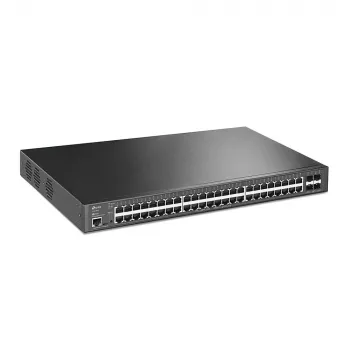 TP-Link JetStream TL-SG3452XP valdomas L2+ Gigabit Ethernet (10/100/1000) tinklo komutatorius su PoE, 1U, juodas