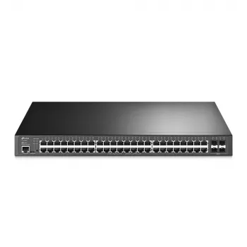 TP-Link JetStream TL-SG3452XP valdomas L2+ Gigabit Ethernet (10/100/1000) tinklo komutatorius su PoE, 1U, juodas