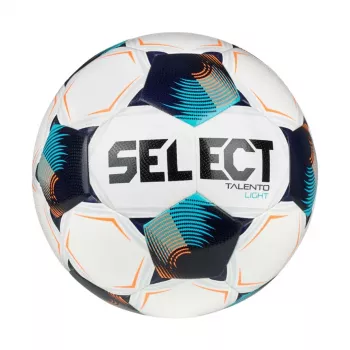 Select Talento Light v26 futbolo kamuolys, baltai-juodai-mėlynas, 130008, 4 dydis