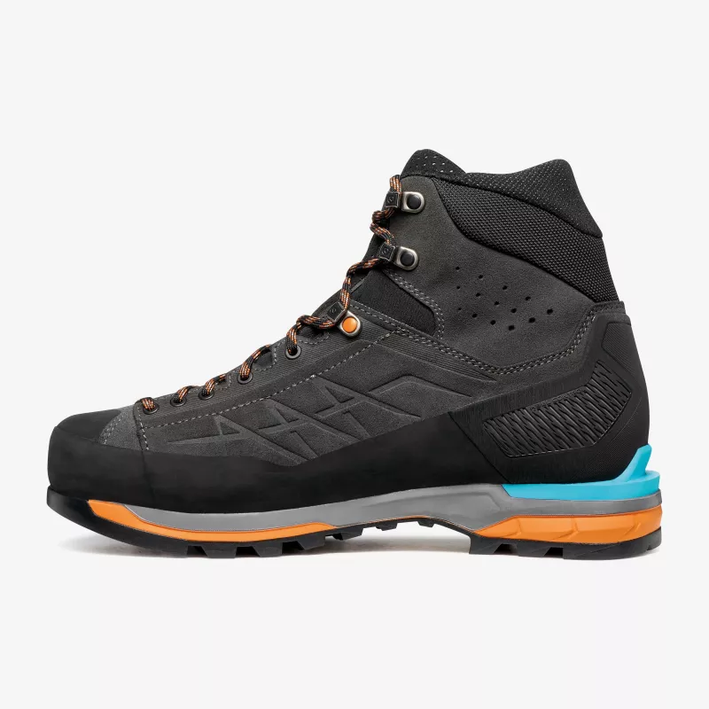 Scarpa Zodiac Tech GTX alpinizmo batai, GORE-TEX Performance Comfort, Perwanger oda, Vibram Mont padas, Anthracite/Tonic Orange, EU 43