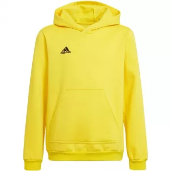 adidas Entrada 22 Hoody vaikiškas džemperis su gobtuvu geltonas HI2142 176cm