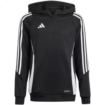 adidas Tiro 24 Training Hoodie vaikams, juodas, IJ9960, 164cm