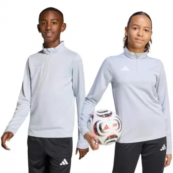 adidas Entrada 26 treniruočių viršutinė dalis vaikams, šviesiai pilka, JZ6637, 152cm