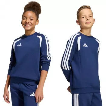 adidas Tiro 26 League Sweat Crew vaikiškas sportinis megztinis, tamsiai mėlynas KF5821 140cm