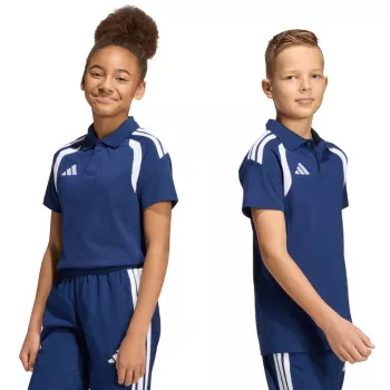 adidas Tiro 26 League Polo vaikiški marškinėliai tamsiai mėlyni KF3406 128cm