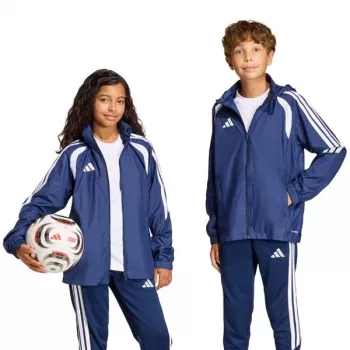 adidas Tiro 26 League Windbreaker vaikiška striukė - tamsiai mėlyna, 140cm
