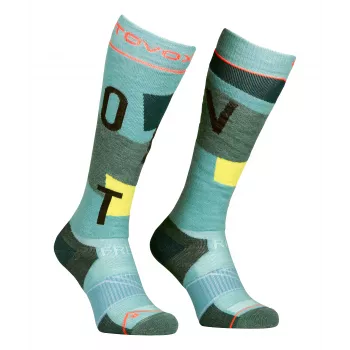Skarpety narciarskie damskie Ortovox Freeride Long Socks Cozy - ice waterfall