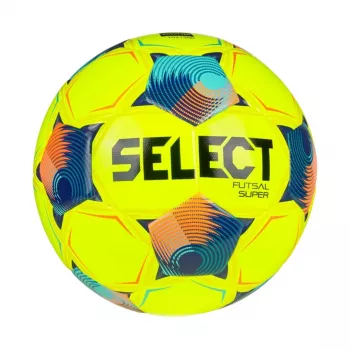 Select FB Futsal Super v26 FIFA Quality Pro futbolo kamuolys, geltonai mėlynas, 4 dydis