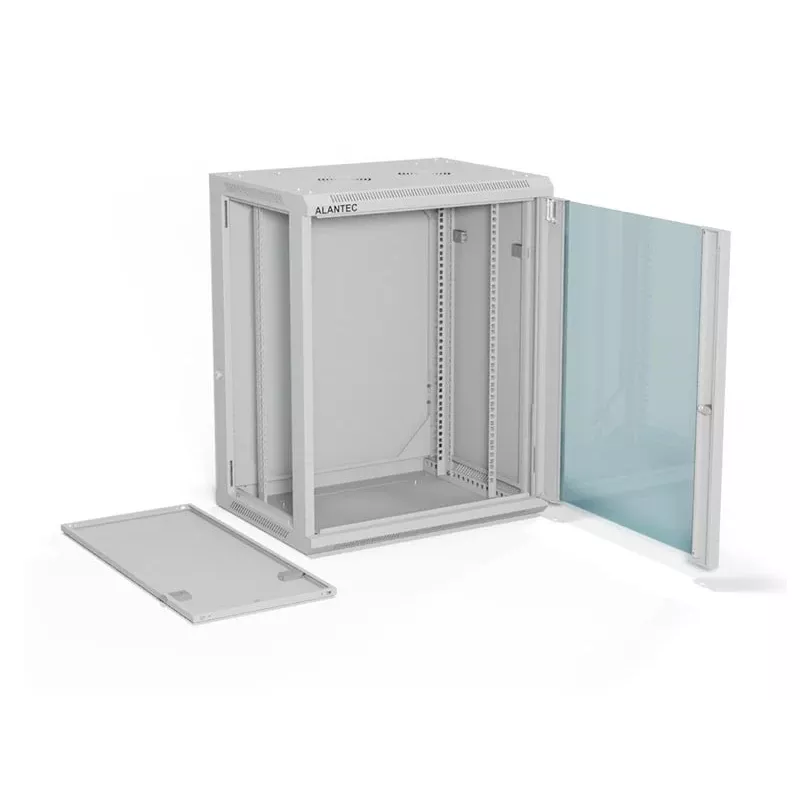 A-LAN ALANTEC 19 colių 15U 600x450 sieninis spintelė, pilka