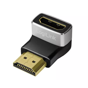 LogiLink AH0005A 8K HDMI adapteris 90° vyriškas į moterišką 48 Gbps juodas