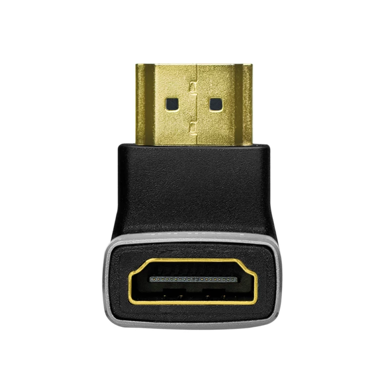 LogiLink AH0005A 8K HDMI adapteris 90° vyriškas į moterišką 48 Gbps juodas