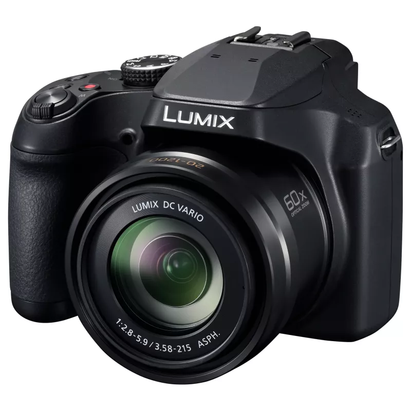 Panasonic LUMIX DC-FZ82D skaitmeninis fotoaparatas - 18,1 MP, 60x optinis priartinimas, 4K vaizdo įrašai, juodas