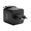 EFB Elektronik G652CE 65W GaN USB-C PD 3.0 sieninis įkroviklis su ištraukiamu kabeliu, juodas