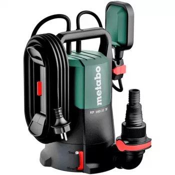 Metabo KP 160-35 SF kombinuotas panardinamasis/slėginis siurblys 500 W, 16000 l/h, 7,5 m, 35 mm dalelės, 10 m kabelis, juodas/žalias 601792000