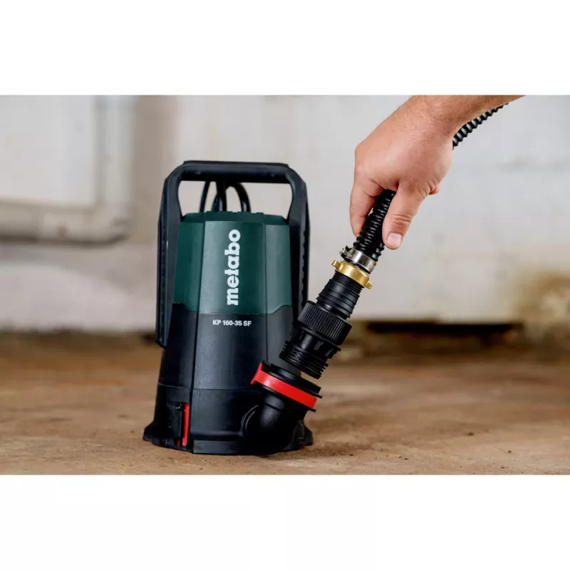 Metabo KP 160-35 SF kombinuotas panardinamasis/slėginis siurblys 500 W, 16000 l/h, 7,5 m, 35 mm dalelės, 10 m kabelis, juodas/žalias 601792000