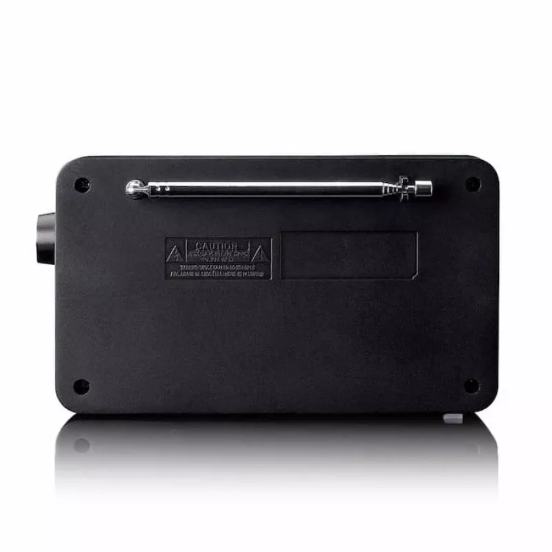 Lenco PDR-033BK nešiojamas DAB+/FM radijas su Bluetooth ir įkraunama baterija - juodas