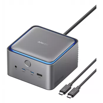 Anker Prime 14-in-1 Thunderbolt 5 dokinimo stotis, 140W galios tiekimas, 8K dvigubas ekranas, aktyvus aušinimas (A83B53A1)