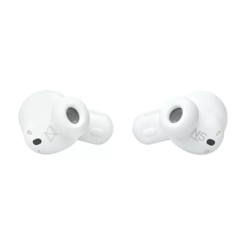 AKG N5 Hybrid belaidės ausinės su aktyviu triukšmo slopinimu, ausinės į ausį, baltos, Bluetooth 5.3