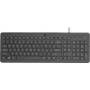 HP 150 laidinė klaviatūra Turkish Q USB juoda 664R5AA#AB8