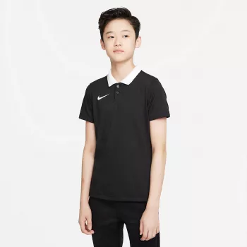 Nike Dri-FIT Park 20 polo marškinėliai vaikams, unisex, trumpomis rankovėmis, juodi CW6935 010, dydis S