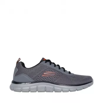 Skechers Track Leshur vyriški treniruočių sportbačiai, Charcoal/Oranžinė, EU 44