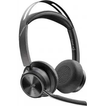HP Poly Voyager Focus 2 USB-C ausinės su USB-C/A adapteriu ir įkrovimo stovu (9T9J8AA)