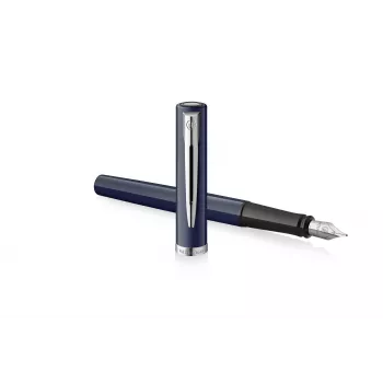 Waterman Impression fontaninis rašiklis Fine nib Blue Lacquer Chrome Trim Gift Box 2225502