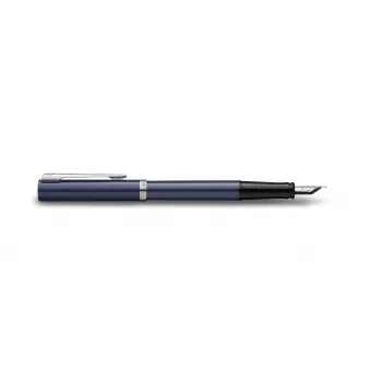 Waterman Impression fontaninis rašiklis Fine nib Blue Lacquer Chrome Trim Gift Box 2225502