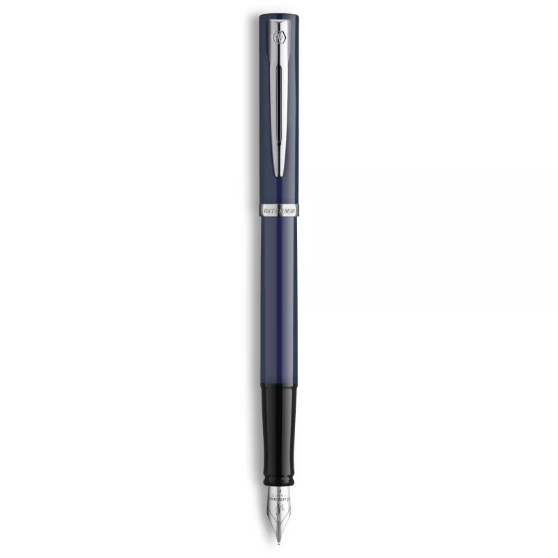 Waterman Impression fontaninis rašiklis Fine nib Blue Lacquer Chrome Trim Gift Box 2225502