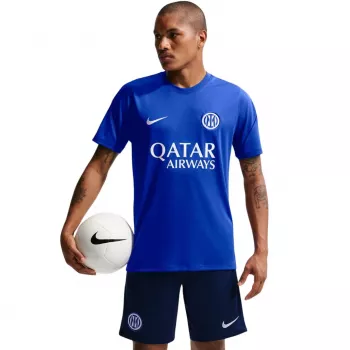 Nike Inter Milan Strike vyrų futbolo marškinėliai mėlyni 439 M dydis