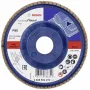 Bosch X431 Standard metalo flap diskas, 115 mm, cirkonio aliuminio oksidas, P60 grūdėtumas, 22,23 mm kiaurymė 2608601272