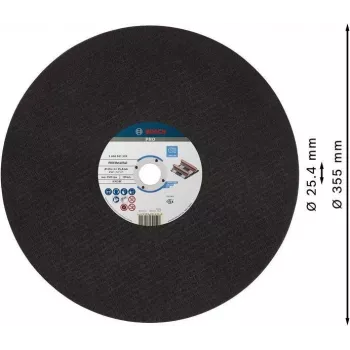 Bosch pjovimo diskas mažiems kampiniams šlifuokliams 355 x 4 x 25,4 mm, 2608601339