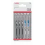 Bosch Accessories 2608667855 Basic pjūklelio geležčių rinkinys medienai ir metalui, 5 vnt., universalus kotas