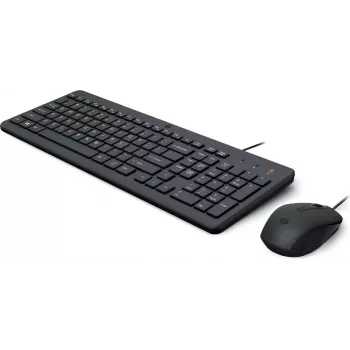 HP 150 laidinė pelės ir klaviatūros rinkinys - USB, pilno dydžio, juodas 240J7AA#ABX
