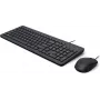 HP 150 laidinė pelės ir klaviatūros rinkinys - USB, pilno dydžio, juodas 240J7AA#ABX