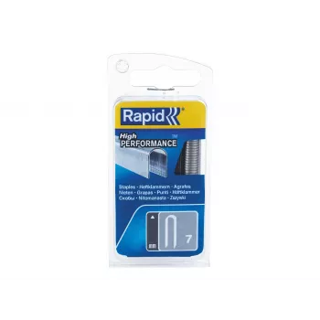 Rapid Tools Type 7 kabelių spaustukai, 12 mm, cinkuoti su pjūklu, plokštiems laidams - 1 vnt. (40109523)