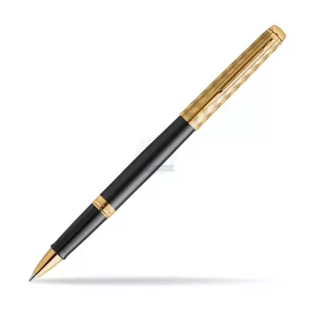 Waterman Hemisphere Rollerball rašiklis - Fine, blizgus juodas su chromuotu apdaila, dovanų dėžutė 2225136