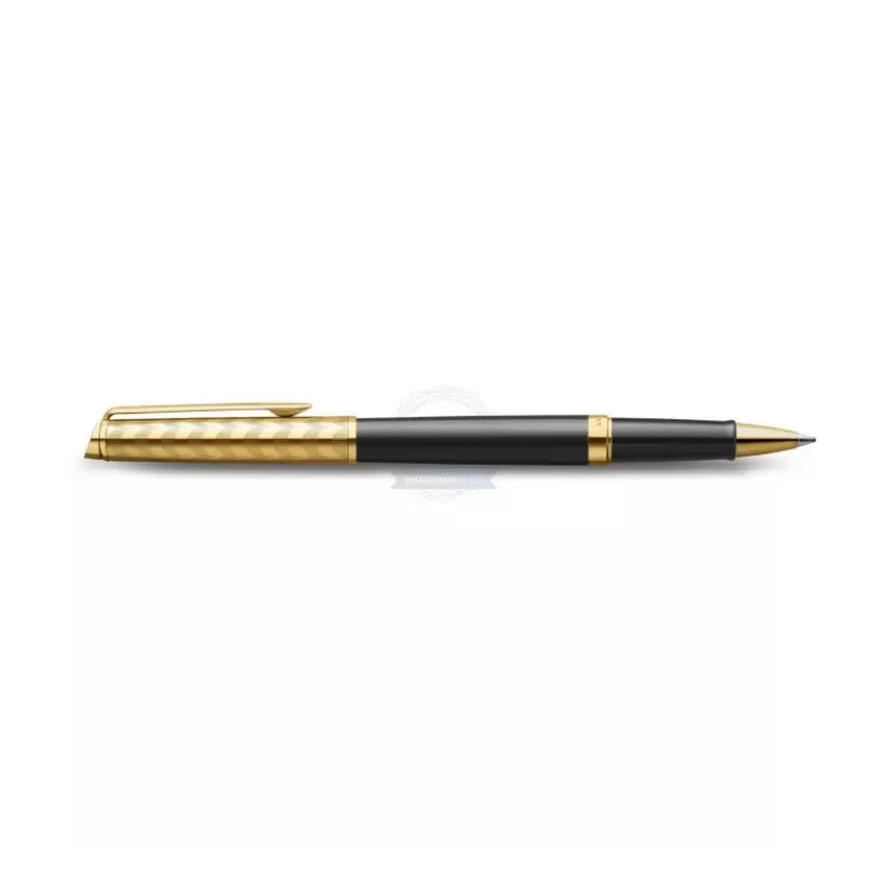 Waterman Hemisphere Rollerball rašiklis - Fine, blizgus juodas su chromuotu apdaila, dovanų dėžutė 2225136