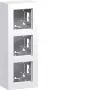 HAGER WAD8310WG 3 modulių aukšto profilio paviršinio montavimo korpusas, poliarinė balta