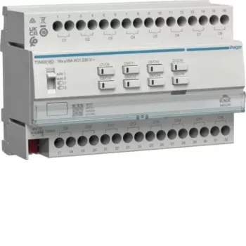 HAGER TYMS616D KNX Secure perjungimo/žaliuzių pavara 16/8 kanalų