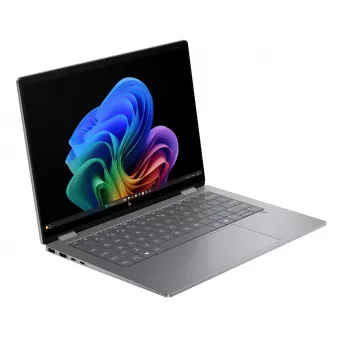 HP OmniBook X Flip 2-in-1 14-fk0020nw, 14,2 colio 2.8K OLED lietimui jautrus, AMD Ryzen AI 5 340, 16GB RAM, 512GB SSD, Radeon 840M, Win11, Meteor Silver
