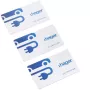 HAGER XVA410 RFID kortelės, 3 vnt., Mifare Classic 1K, 13,56 MHz, baltos