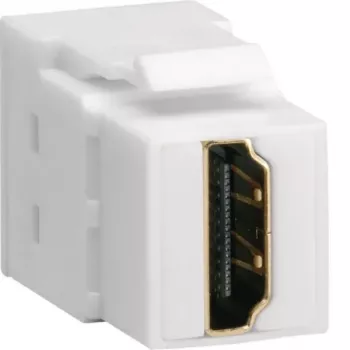 Hager Keystone modulis universalVZ20HS HDMI female to HDMI female 180° baltas