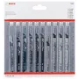 Bosch dėlionės pjūklo geležčių rinkinys medienai 2607011169, 10 vienetų, T formos kotas, HCS